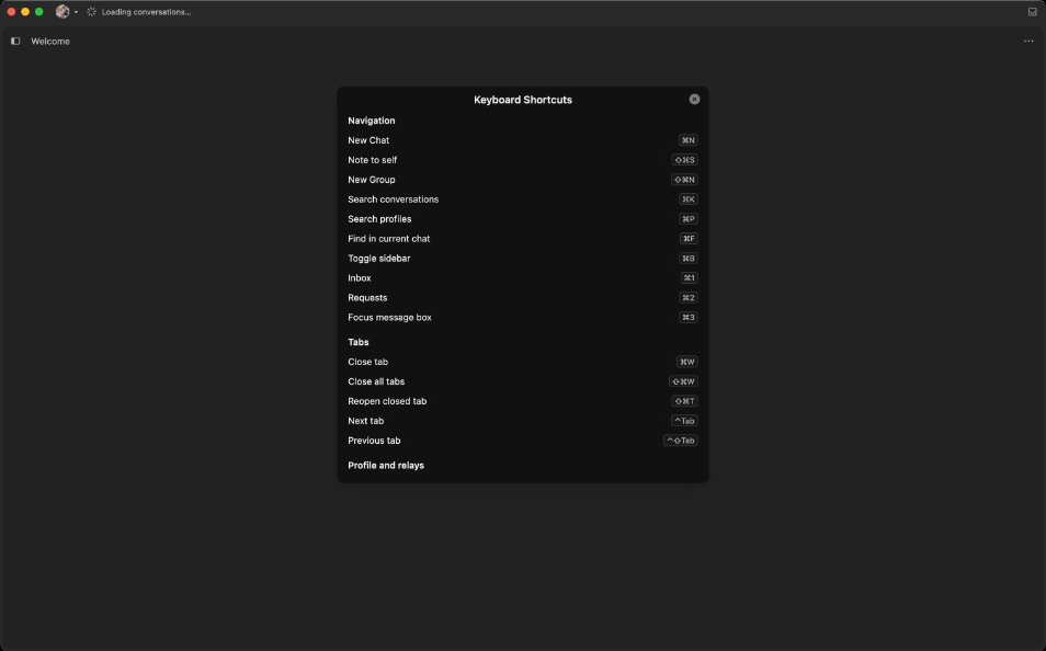 Goop: Keyboard shortcuts